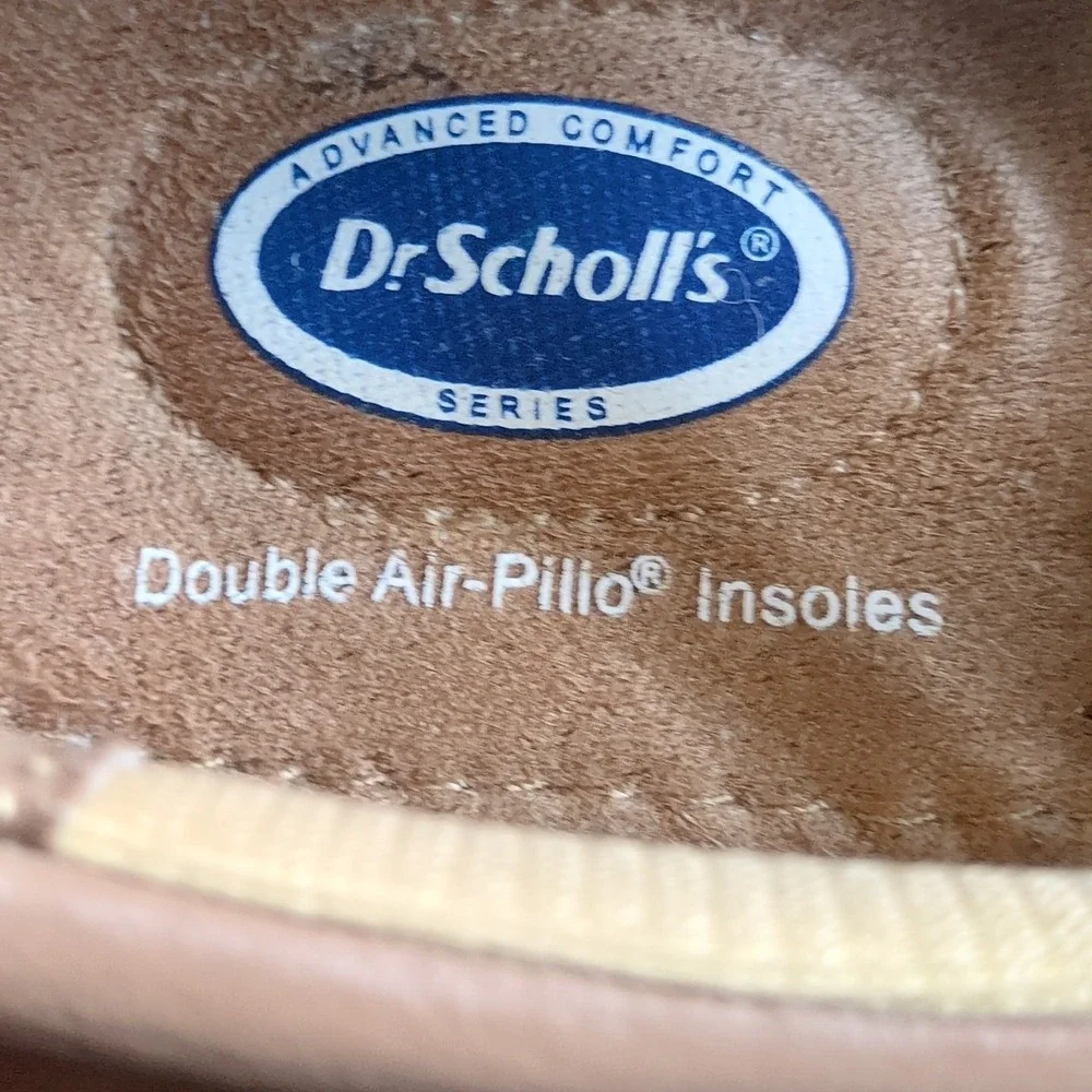Dr. Scholl's Shoes Womens Beige 9‎ Leather Walking Oxfords Air Pillo E6Y-2X